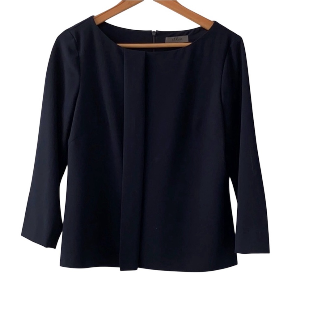 s.Oliver Navy Blouse - S